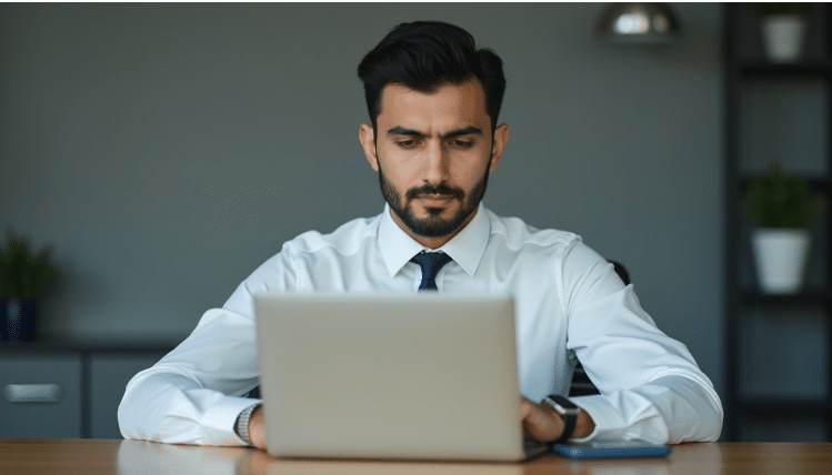 Bilgisayar başında dijital hobilerle online gelir elde eden bir kişi Yazılım ve Strateji ile Dijital Gelir Oluşturmak